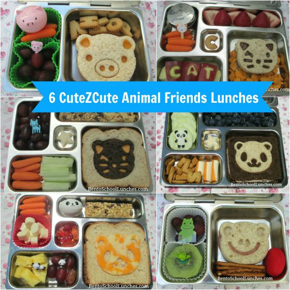 6 CuteZCute Animal Friends Lunches