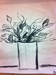 wash ink painting india derrick paintings ps studio flowers