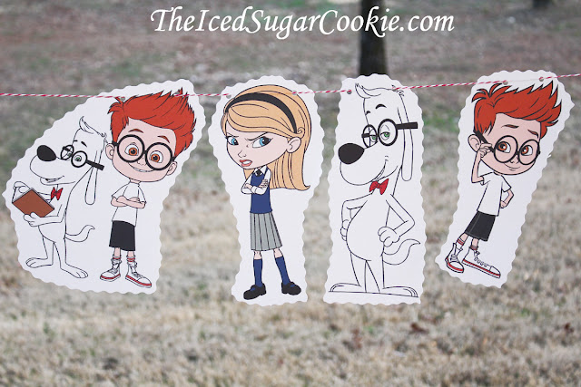 Mr Peabody and Sherman and Penny Birthday Party Flag Bunting Banner Garland DIY Idea