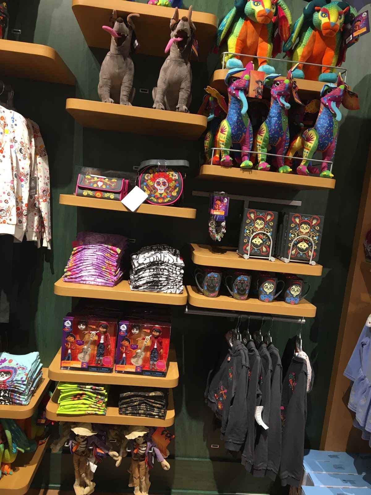pixar coco disney store merchandise toys in store release