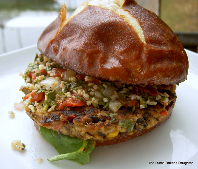 The Dutch Baker's Daughter Homemade Veggie Burgers...and a winner!