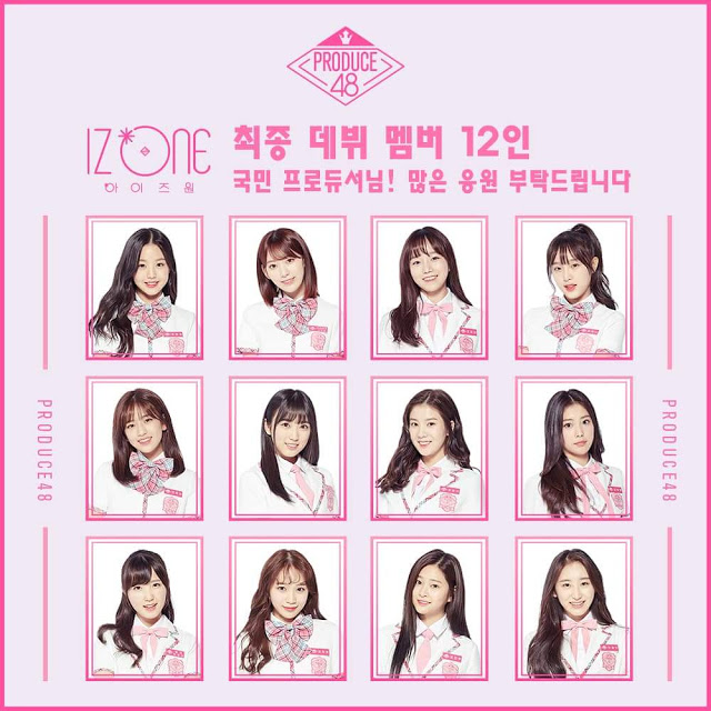 PRODUCE 48: 12 Japan - Korean Trainees to debut as IZONE