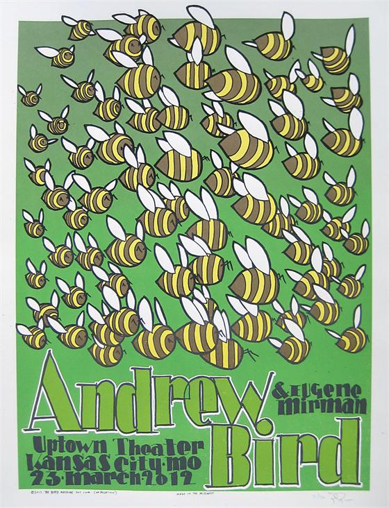 INSIDE THE ROCK POSTER FRAME BLOG Jay Ryan Andrew Bird Kansas City