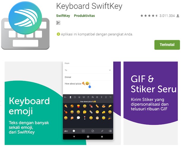 Aplikasi Keyboard SwiftKey Untuk Ngeblog