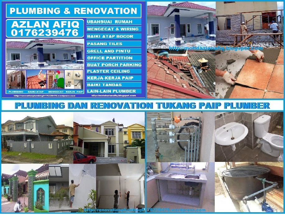 plumbing dan renovation tukang paip plumber 0176239476 azlan afiq wangsa maju