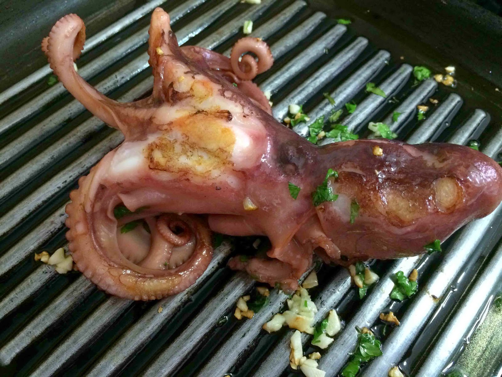 Me sabe a Málaga: Pulpitos a la plancha