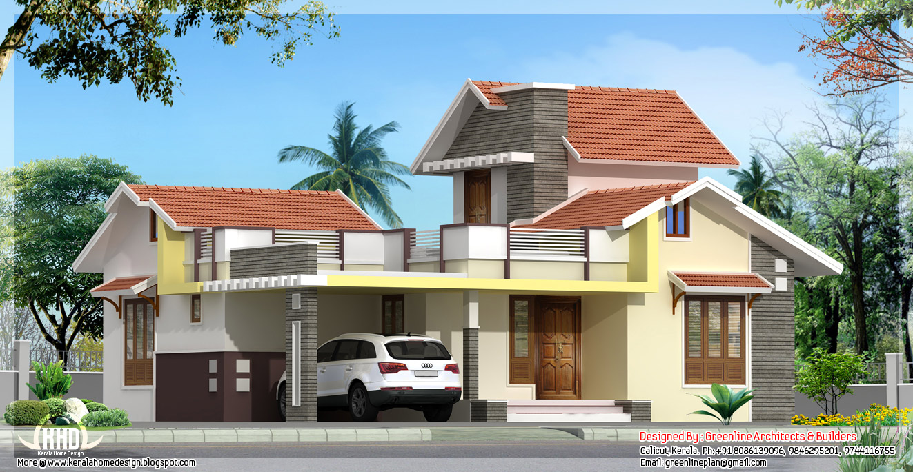 3 Bedroom 1250 Sq Feet Single Floor House Kerala Home Design And