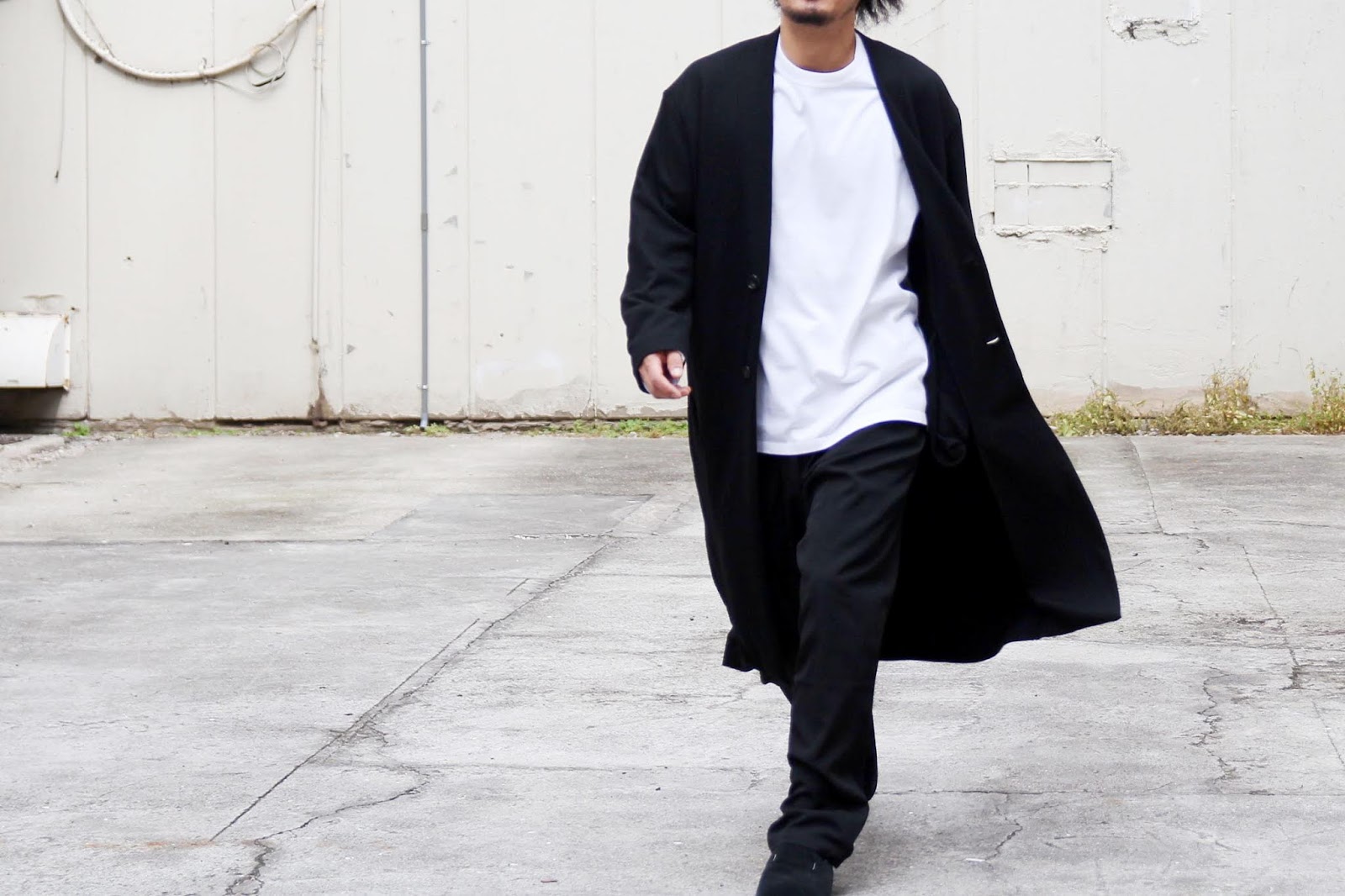 CLANE HOMME / クラネオム「OVER SIZE NO COLLAR COAT」 - input staff