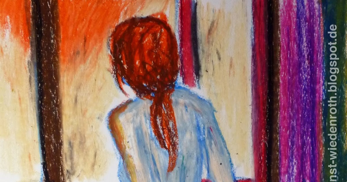 Aktzeichnungen und Aktmalerei: Akt am Fenster. SHS.