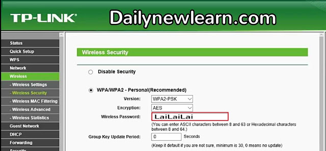 How to change the wifi name & password in a minute ( on TP link router )