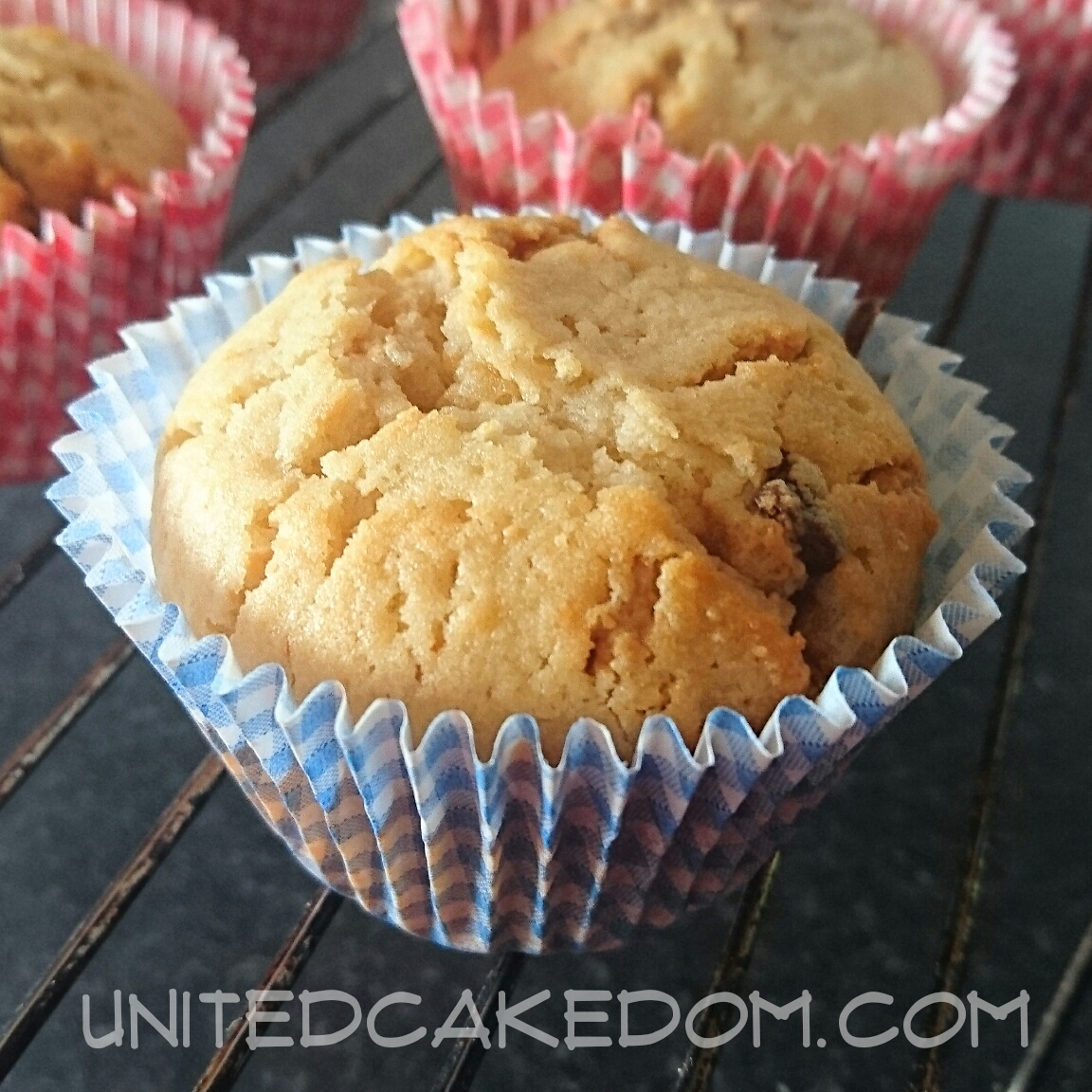 United Cakedom Peanut Butter, Chocolate Chip, & Fudge Muffins