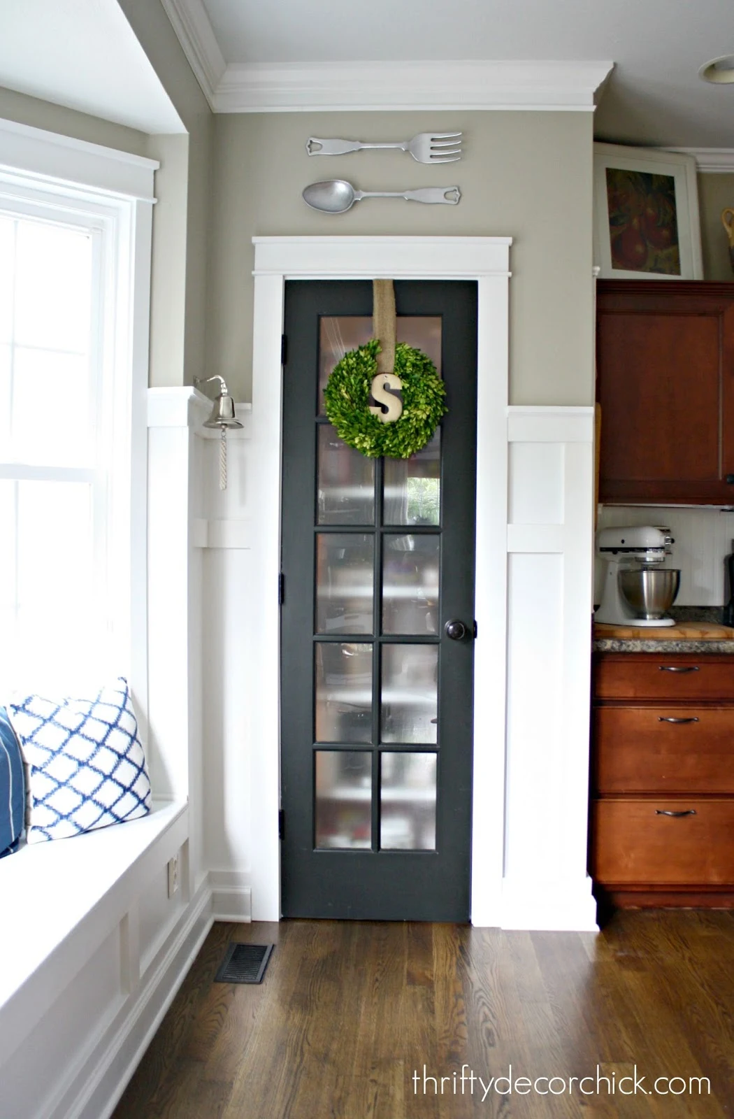 glass door on pantry