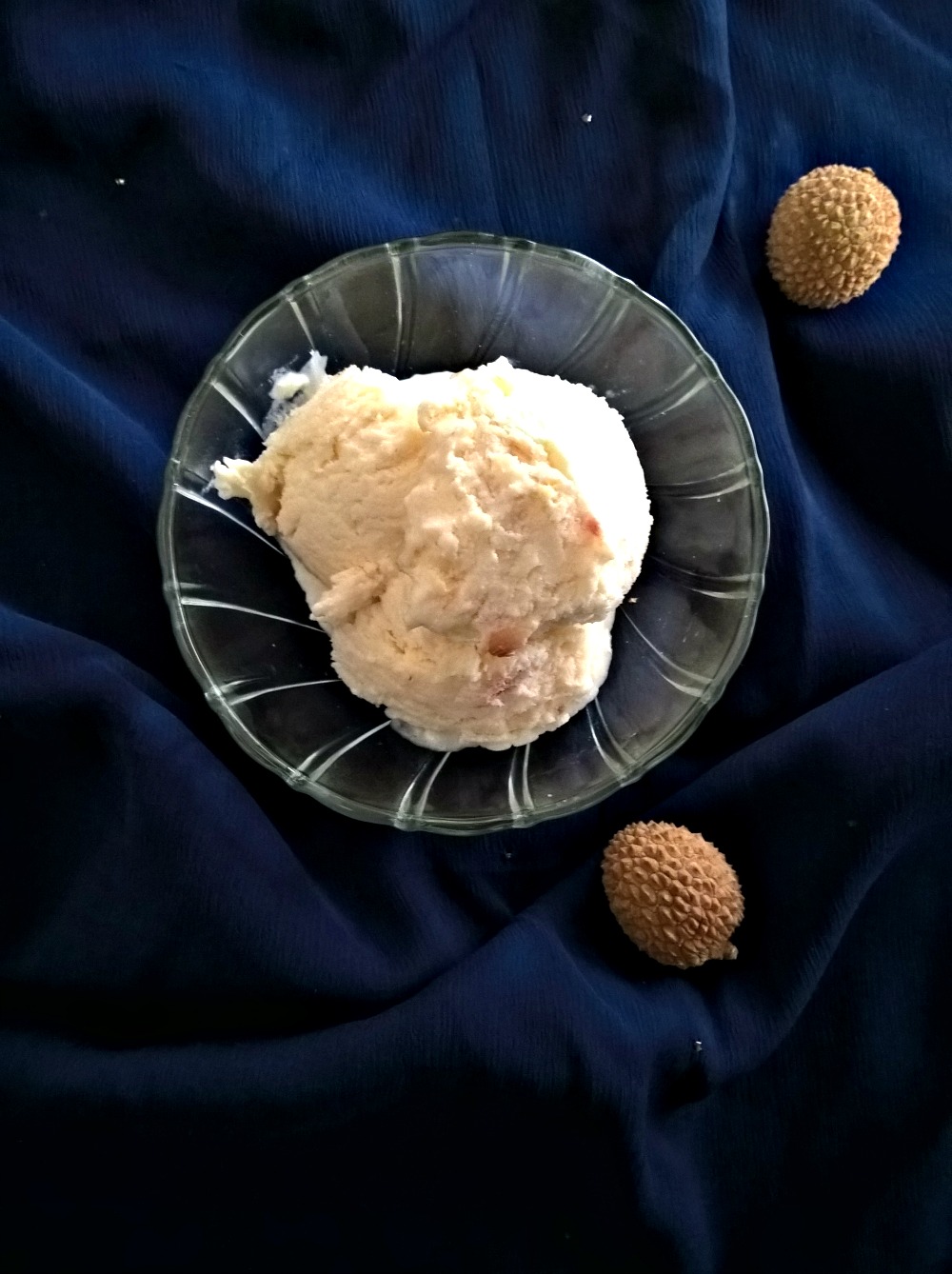 Easy Lychee Ice Cream with a Punch