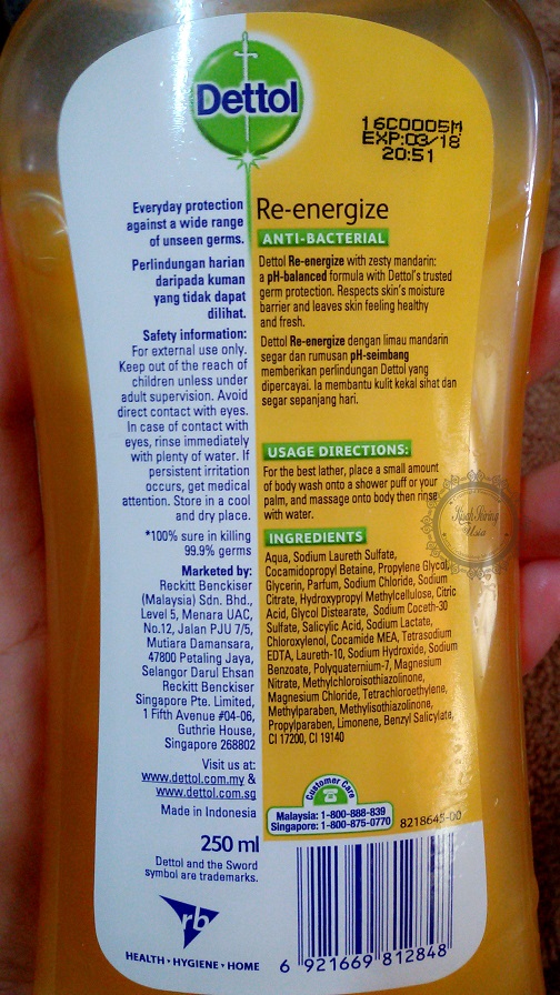 Dettol Fresh pH Balanced Body Wash And Dettol Gold cik sukα taip