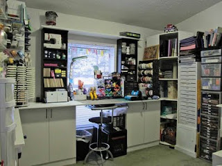 CRAFTY STORAGE: Joan's craft room