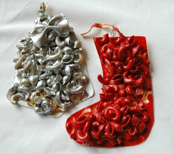 Dried Pasta Ornaments- EASY Christmas craft for kids