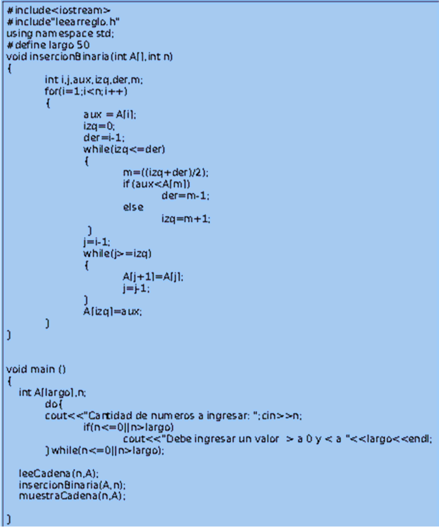 Programacion C++: METODOS DE ORDENAMIENTO: