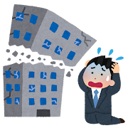 倒産のイラスト（男性会社員）