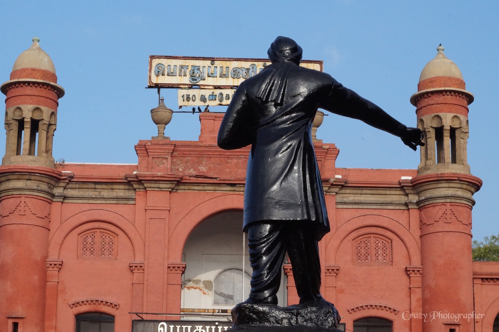 Crazy Photographer Statues in Marina Beach Chennai