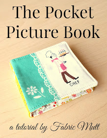 Pocket Picture Book Tutorial by Heidi Staples for Fabric Mutt
