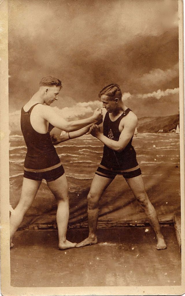 Edwardian Male Bathing Suit Styles 26 Funny Vintage Photos of Men in