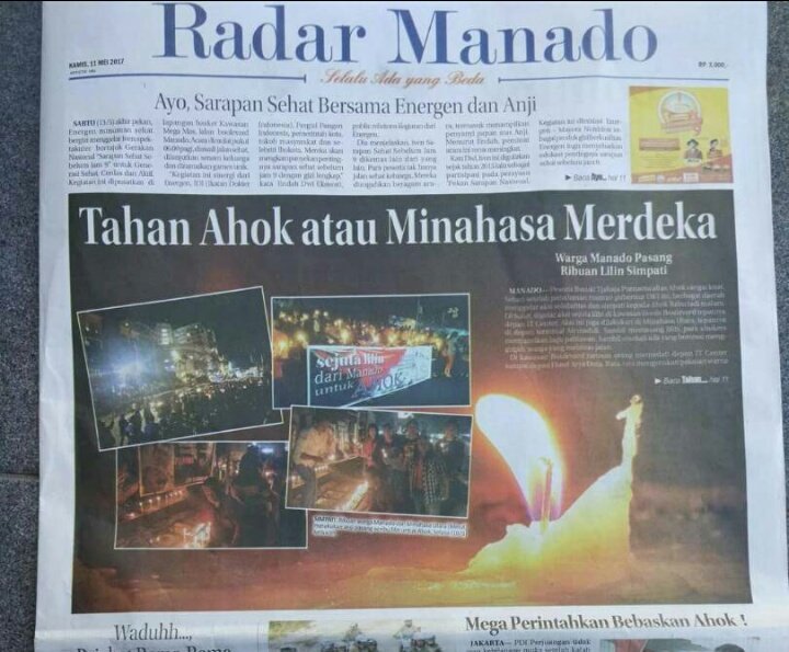 Kacau! Demi Ahok, Seruan Minahasa Merdeka Makin Ramai Kacau! Demi Ahok, Seruan Minahasa Merdeka Makin Ramai