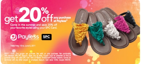 image caption payless shoes canada 20 % off coupon spc may 18 june 8 ...