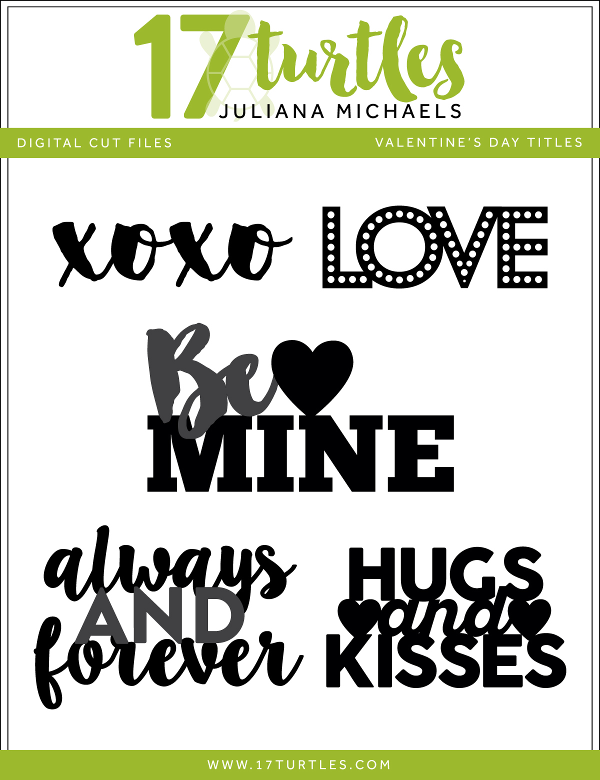 Happy Valentine's Day Valentine's Day Titles, Fonts & A Digital Cut