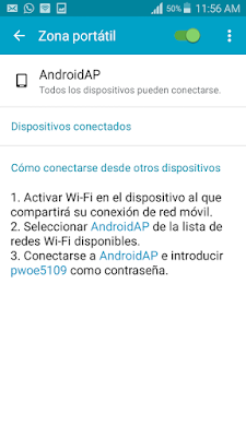 compartir Internet a tus amigos desde tu Android