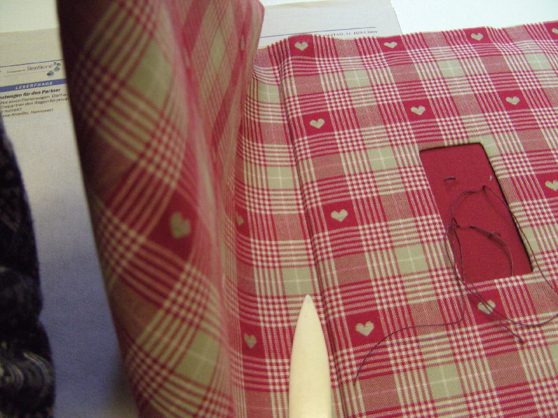 Mein Eselsohr: Stoffeinband - Anleitung