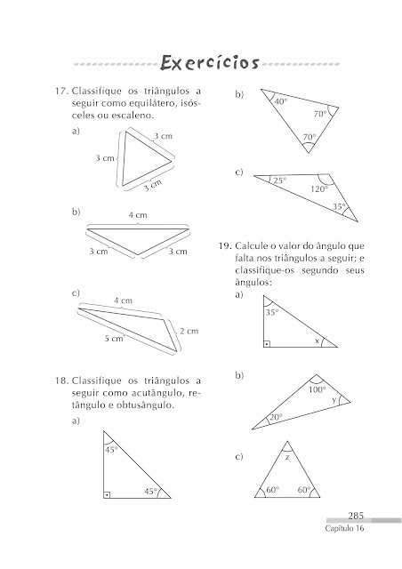 Triangulos exercicios