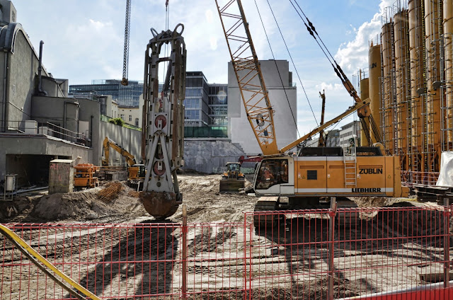 Baustelle Upper West, Hotel, Büro, Einzelhandel, (ursprünglich: Atlas Tower), geplante Höhe: 118 Meter, Breitscheidplatz, 10623 Berlin, 24.10.2013