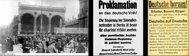 Feldherrnhalle then and now