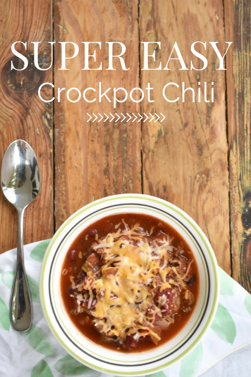 This chili recipe is perfect for fall...and you can make it ahead of time in your crock pot!