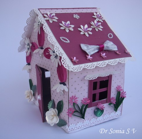 waste material doll house