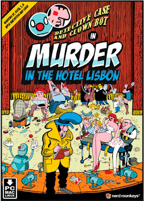 Detective Case and Clown Bot in Murder in the Hotel