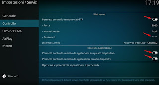 controllo remoto controllo remoto Kodi