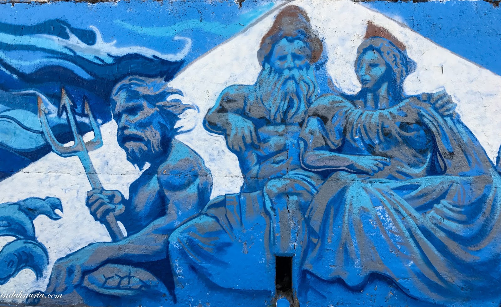 My Name is Bo Greek Mural in Astoria