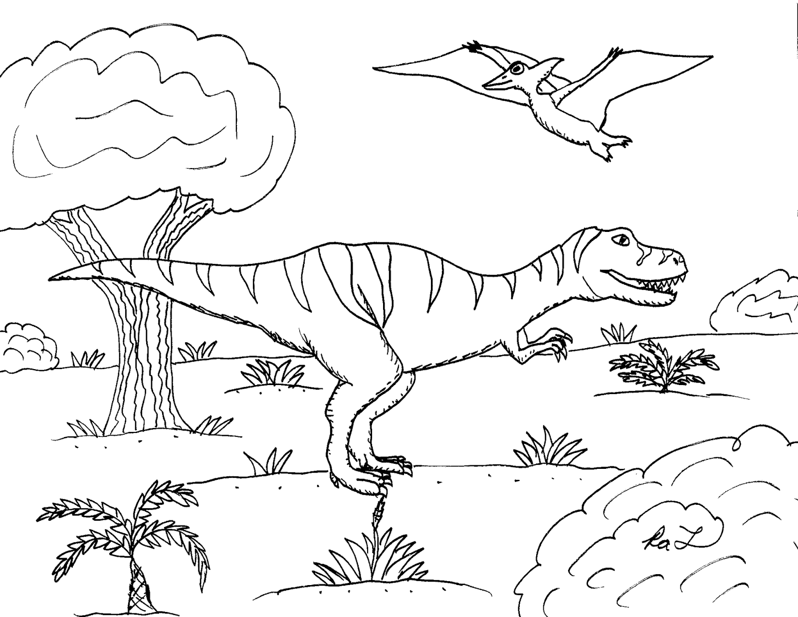 Robin's Great Coloring Pages: Dinosaur Train fan art