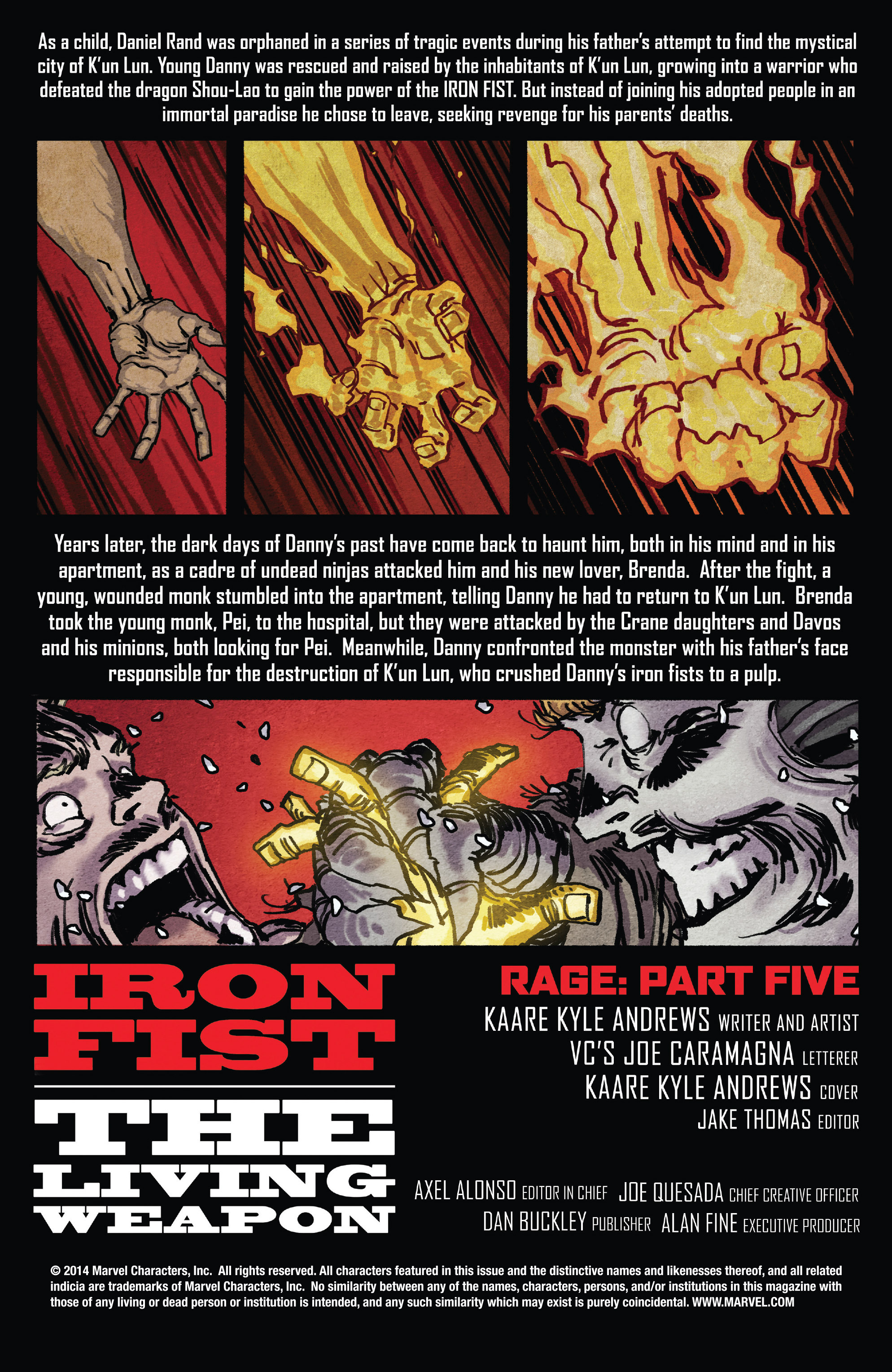 Read online Iron Fist: The Living Weapon comic -  Issue #5 - 2