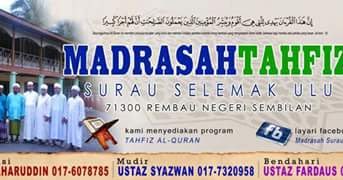 Pusat Pengajian Islam di Negeri Sembilan: SENARAI MADRASAH 