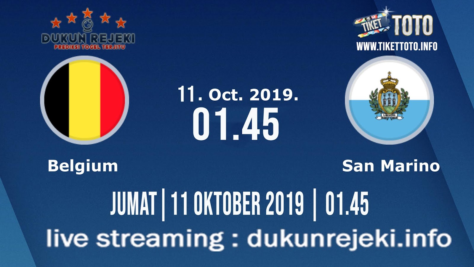 Prediksi EURO Qualification Belgium Vs San Marino 11 Oktober 2019
