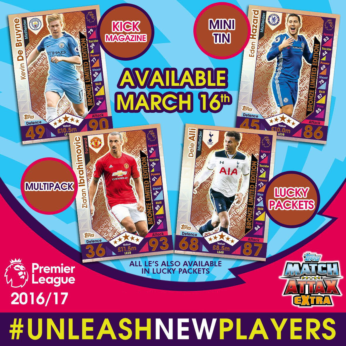 Football Cartophilic Info Exchange Topps Match Attax Extra 2016/17