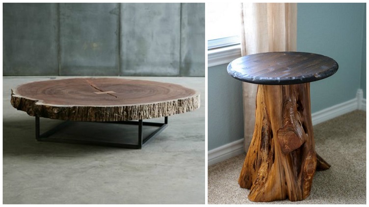Tree Trunk Table Ideas Diy Stump Side Tables To Your Likings For Smart And Earthy House Decor