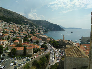 View from the "Fortified walls of Dubrovnik Old town".