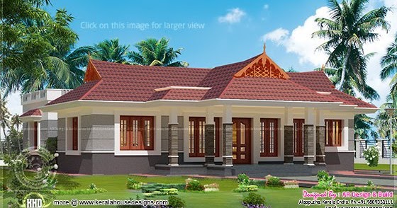 Nalukettu house in 1600 square feet | House Design Plans