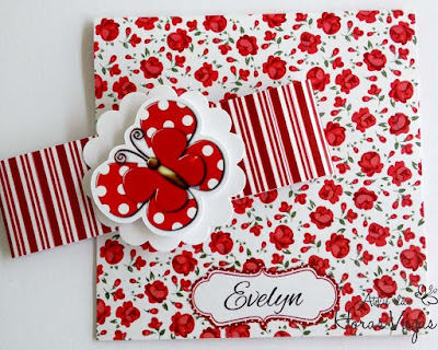 convite artesanal aniversário chá de bebê infantil jardim encantado borboletas vermelho e branco