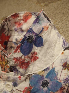 FWK by Engineered Garments "Lab Shirt in White Multi Floral Sheeting"