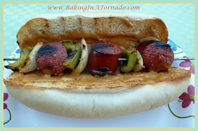 Glazed Kielbasa Sandwich | www.BakingInATornado.com | #recipe