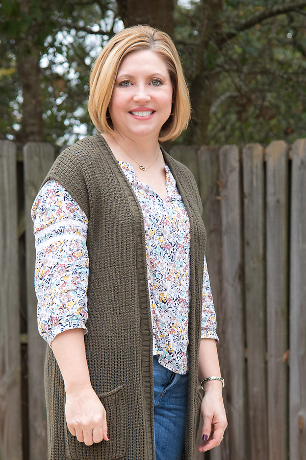 Savvy Southern Chic Long cardigan vest